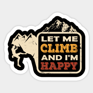 Climbing Rock Climber Climb bouldering hiking Sticker